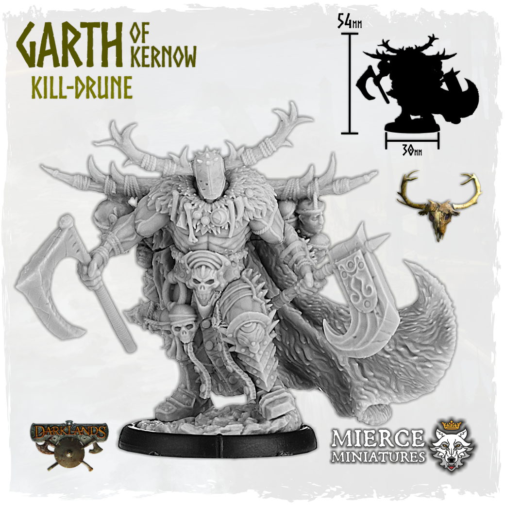 Garth of Kernow, Kill-Drune on Foot