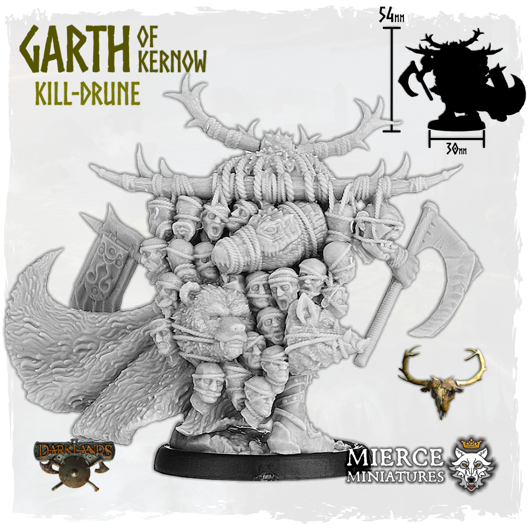 Garth of Kernow, Kill-Drune on Foot