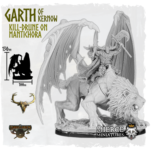 Garth of Kernow, Kill-Drune on Mantichora