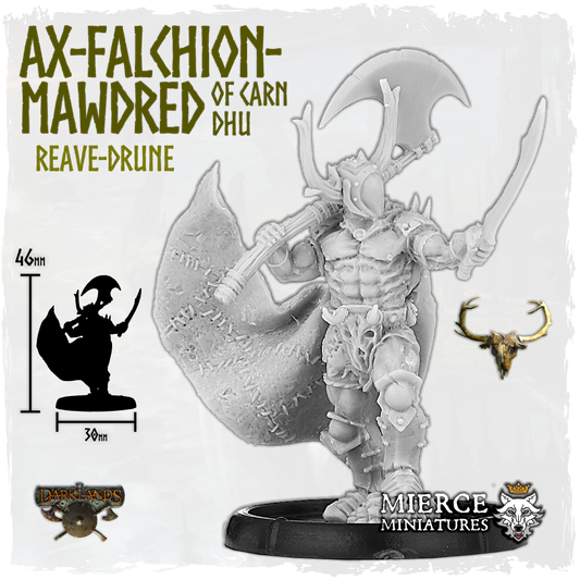 Ax-Falchion-Mawdred, Battle-Drune