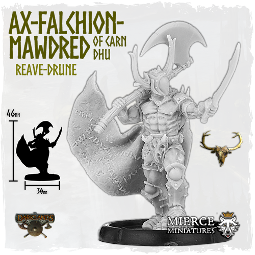 Ax-Falchion-Mawdred, Battle-Drune