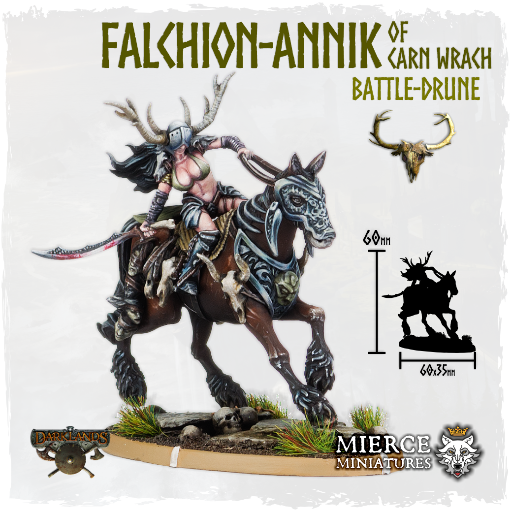 Falchion-Annik of Carn Wrach, Battle-Drune on Margh