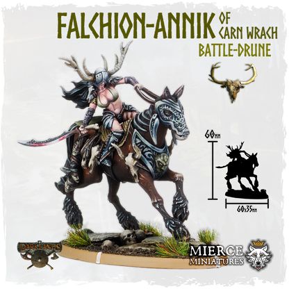Falchion-Annik of Carn Wrach, Battle-Drune on Margh