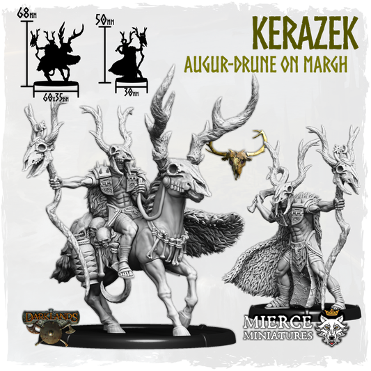 Kerazek, Augur-Drune on Foot and on Margh