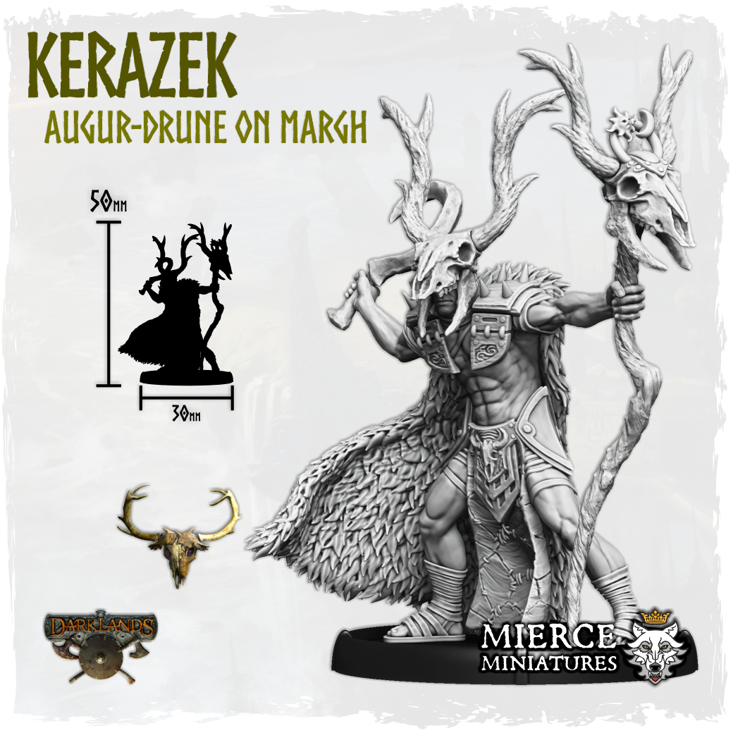 Kerazek, Augur-Drune on Foot