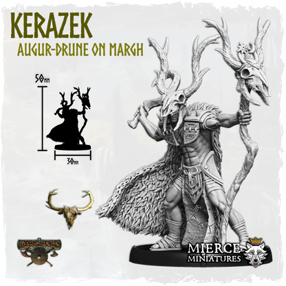 Kerazek, Augur-Drune on Foot