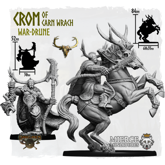 Crom of Carn Wrach, War-Drune on Foot and on Margh