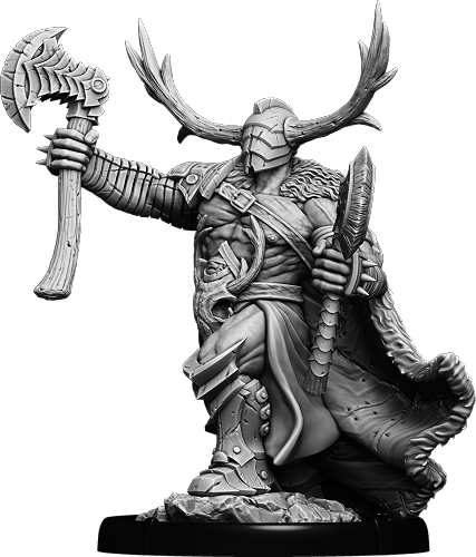 Ax-Crom of Carn Wrach, War-Drune on Foot