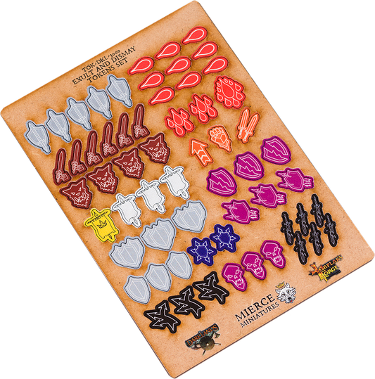 Darklands Exult and Dismay Tokens Set