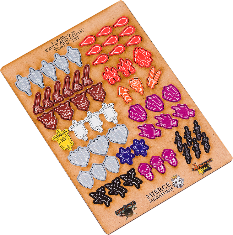 Darklands Exult and Dismay Tokens Set