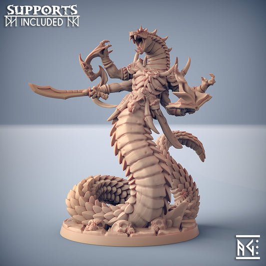 Nargskerak Darkskale the Necromancer with scenic base