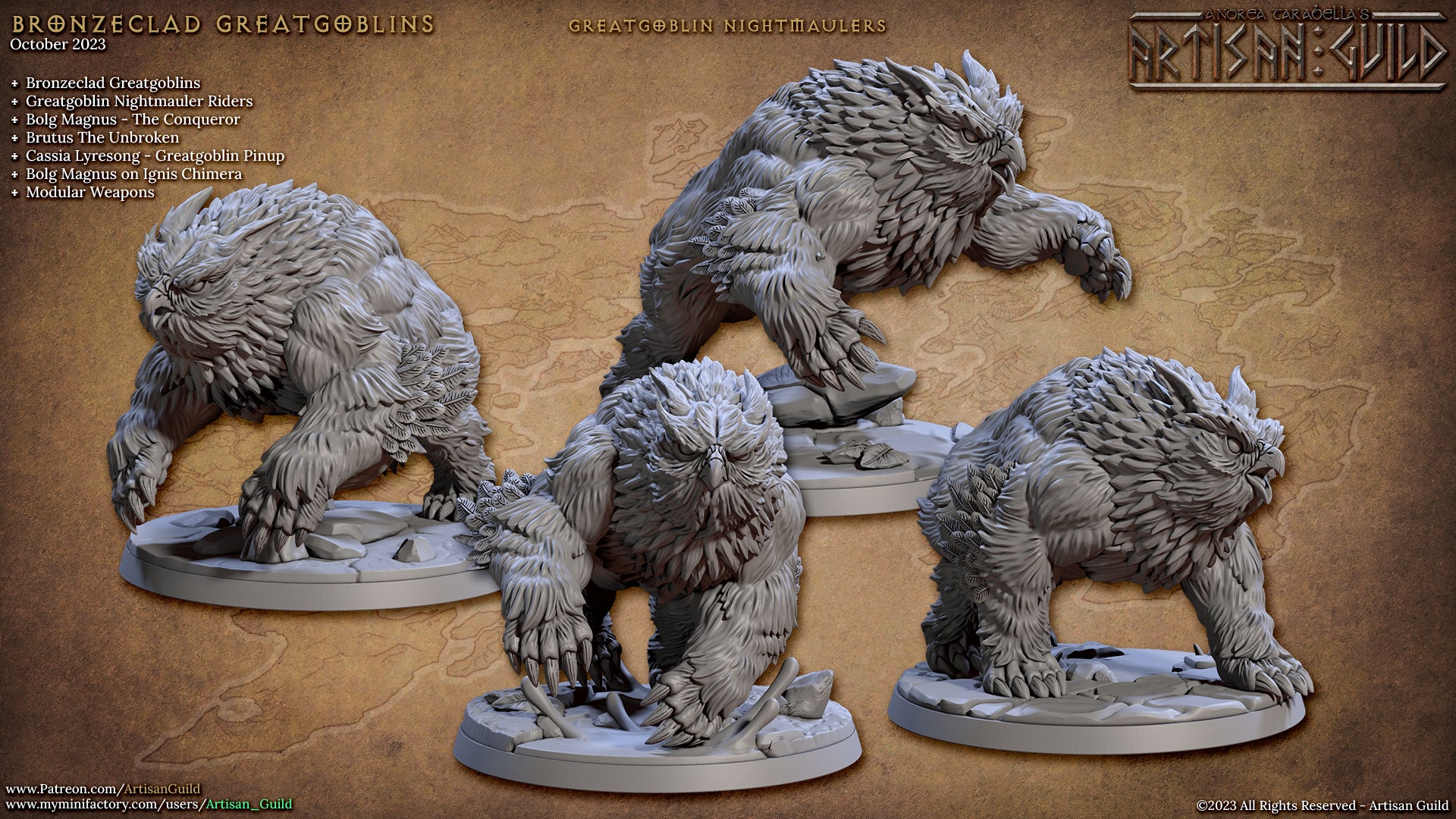 Nightmauler Owlbears (4x warriors)
