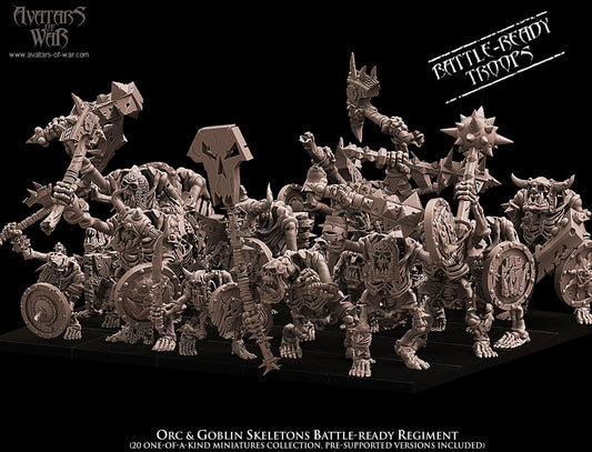 Orcs & Goblins Skeletons Regiment