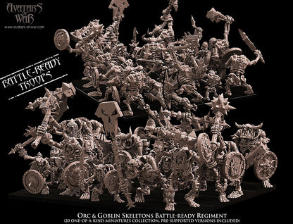 Orcs & Goblins Skeletons Regiment