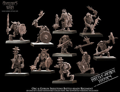 Orcs & Goblins Skeletons Regiment