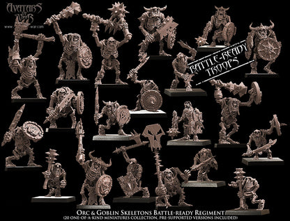 Orcs & Goblins Skeletons Regiment