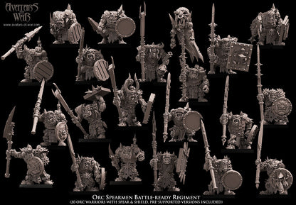 Orc Warriors with Spears Regiment