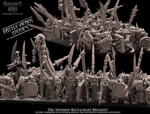 Orc Warriors with Spears Regiment