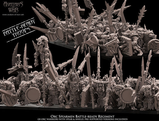 Orc Warriors with Spears Regiment