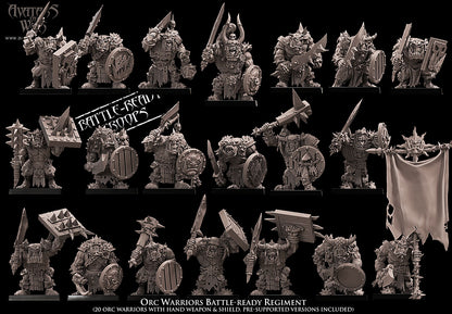 Orc Warriors with Cleavers Regiment