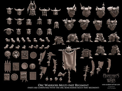 Shieldwall Orc Warriors with Cleavers Multi-Part Regiment