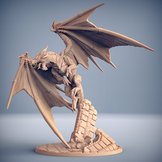 Ornithaax the Legendary Dragon with scenic base