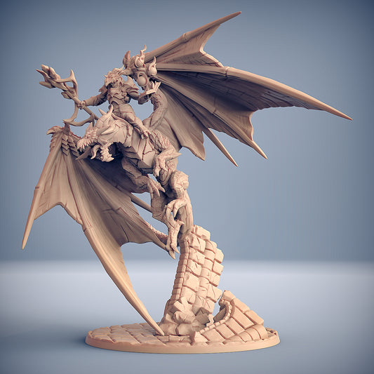 Scramax the Battlemage on Dragon with scenic base