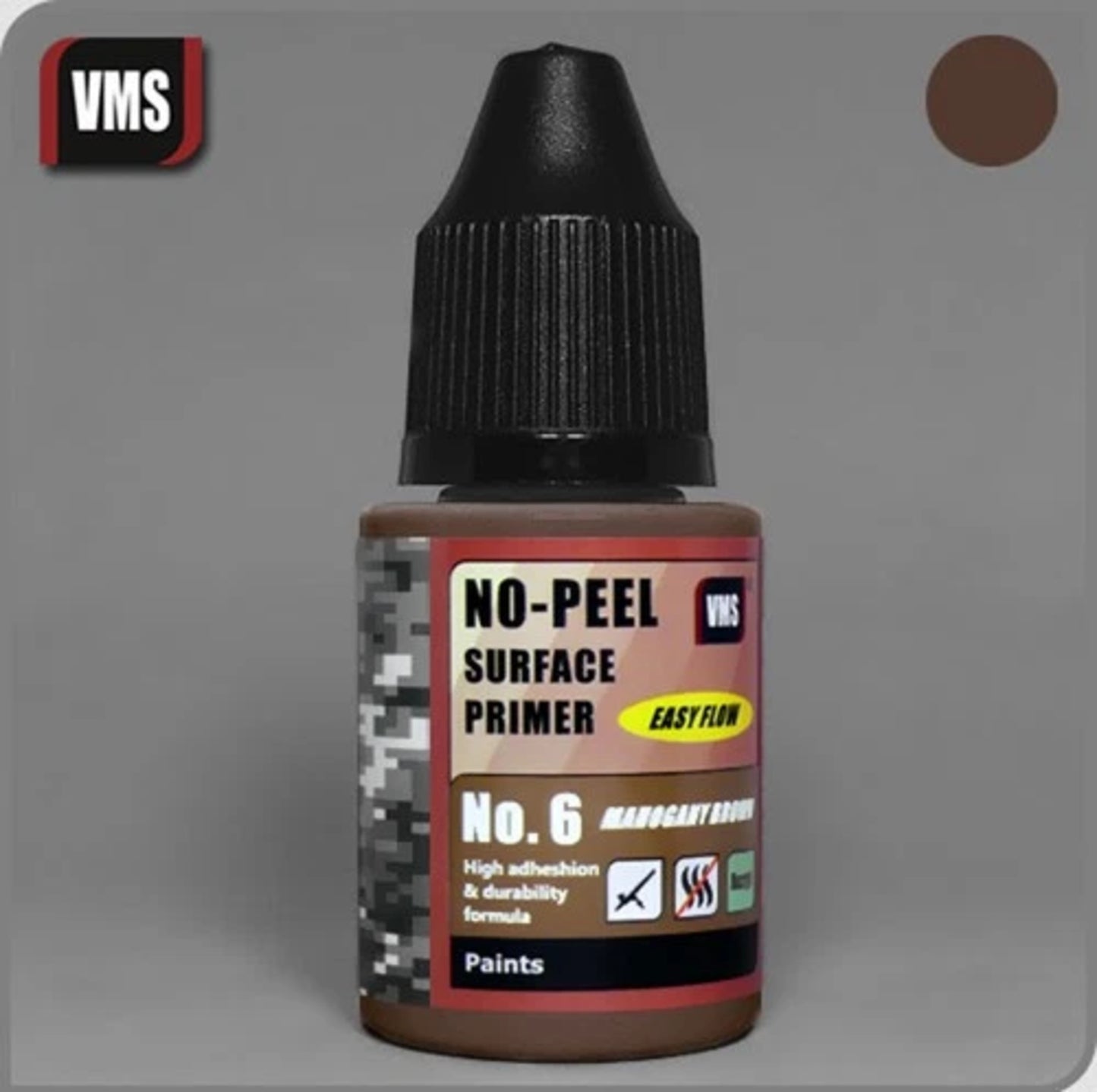 VMS No-Peel Primer Mahogany Brown (30ml)