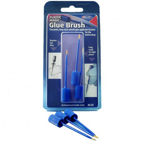 Deluxe Materials Plastic Magic Glue Brush Pack (x3)