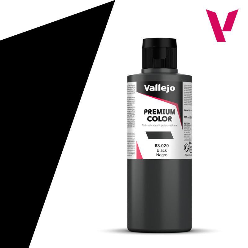 Vallejo Premium Color Black (200ml)