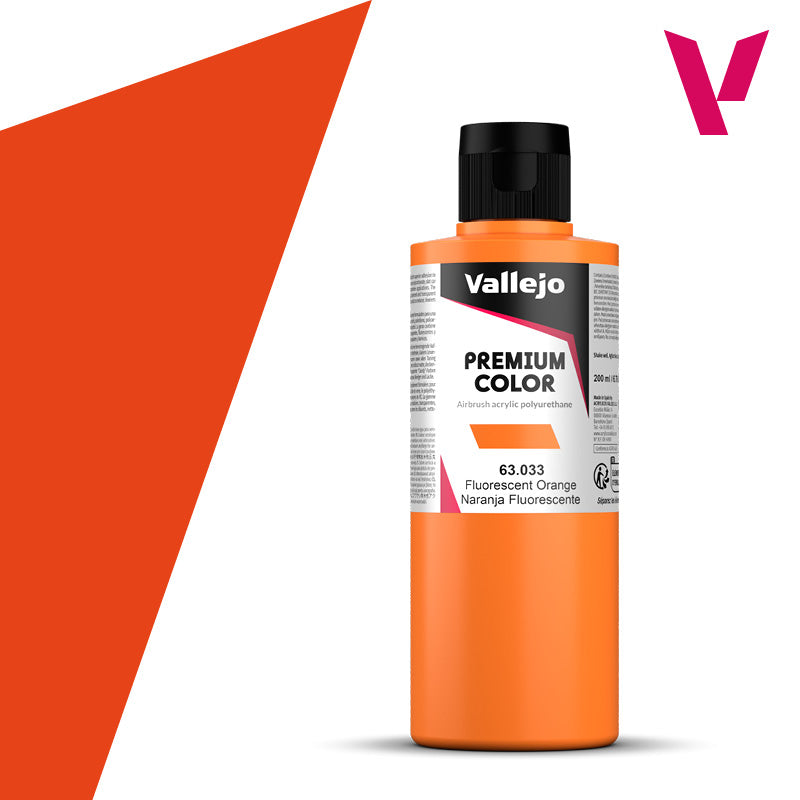 Vallejo Premium Color Orange Fluorescent (200ml)