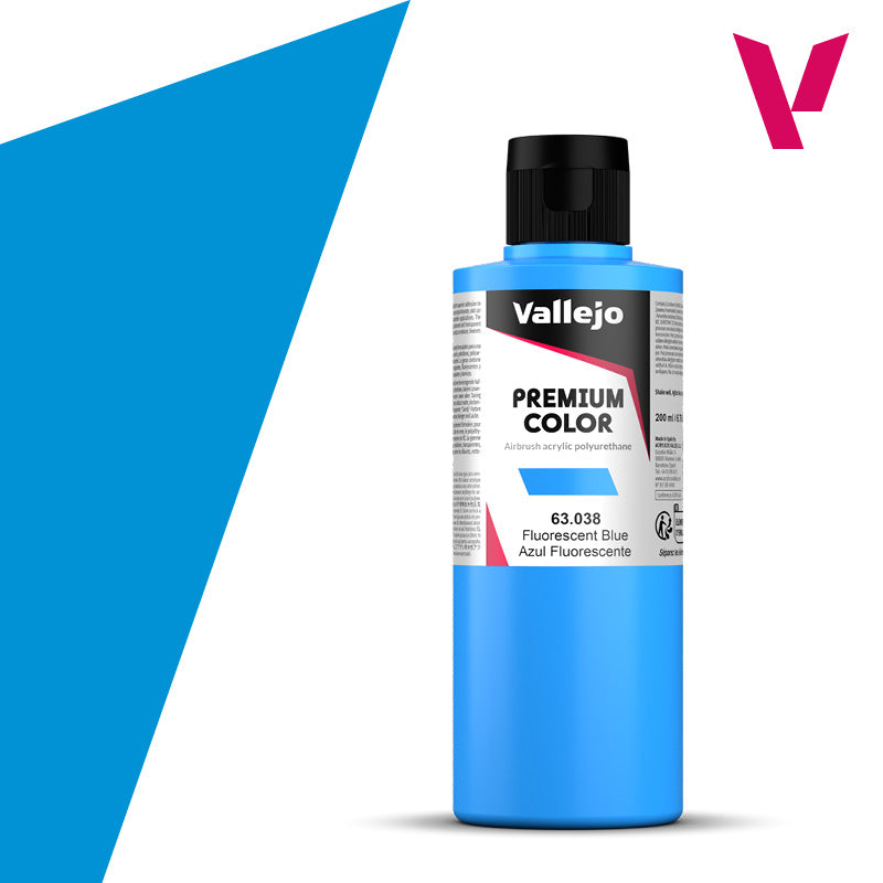 Vallejo Premium Color Blue Fluorescent (200ml)