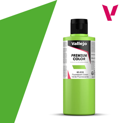 Vallejo Premium Color Green Fluorescent (200ml)