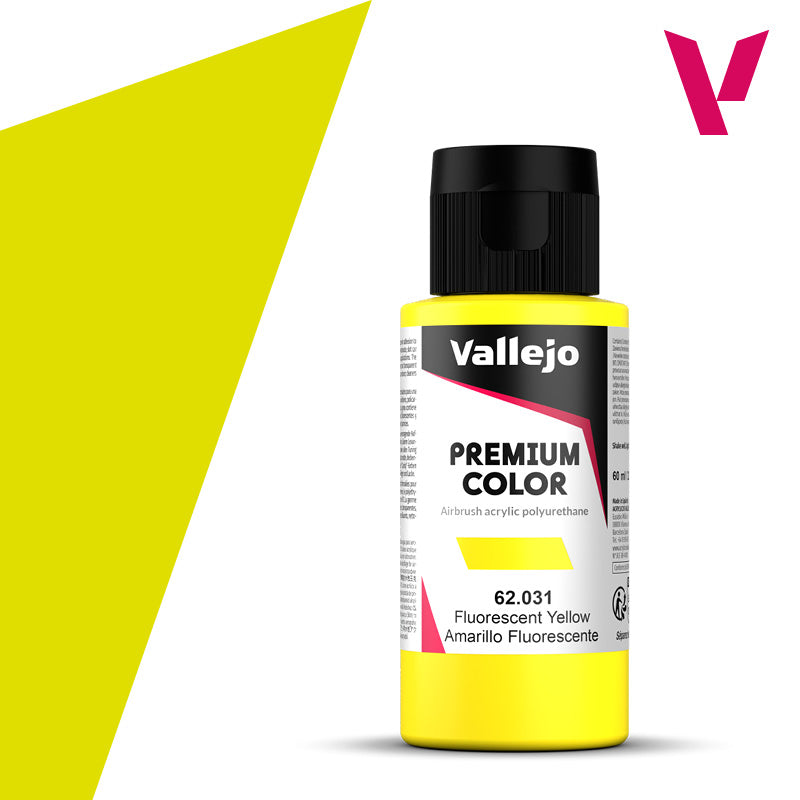 Vallejo Premium Color Yellow Fluorescent (60ml)