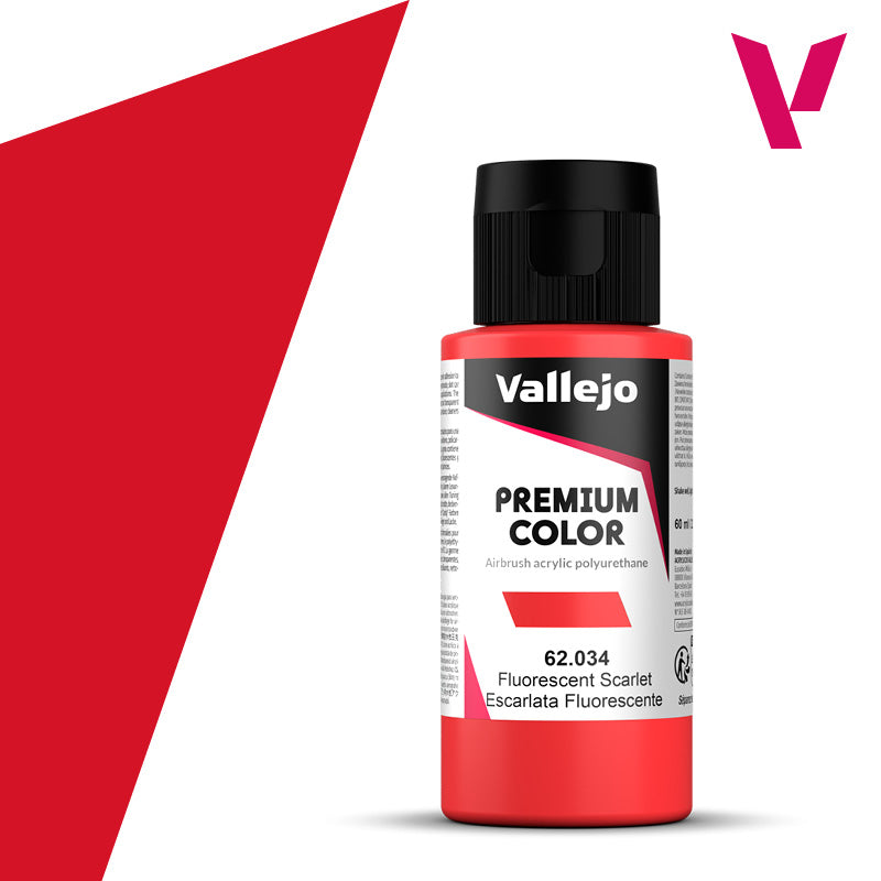 Vallejo Premium Color Scarlet Fluorescent (60ml)