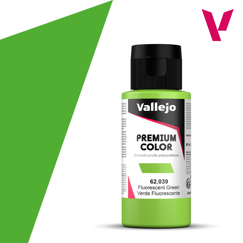 Vallejo Premium Color Green Fluorescent (60ml)