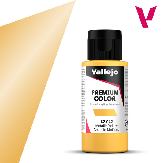 Vallejo Premium Color Metallic Yellow (60ml)