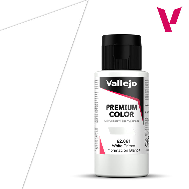 Vallejo Premium Color White Primer (60ml)