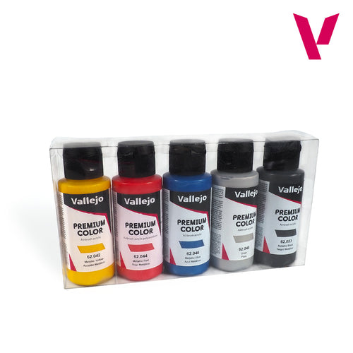 Vallejo Premium Color Metallic Set