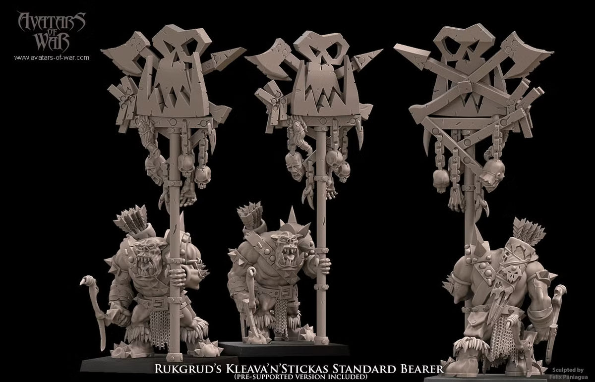 Rukgrud's Banner Bearer, Orc Standard Bearer