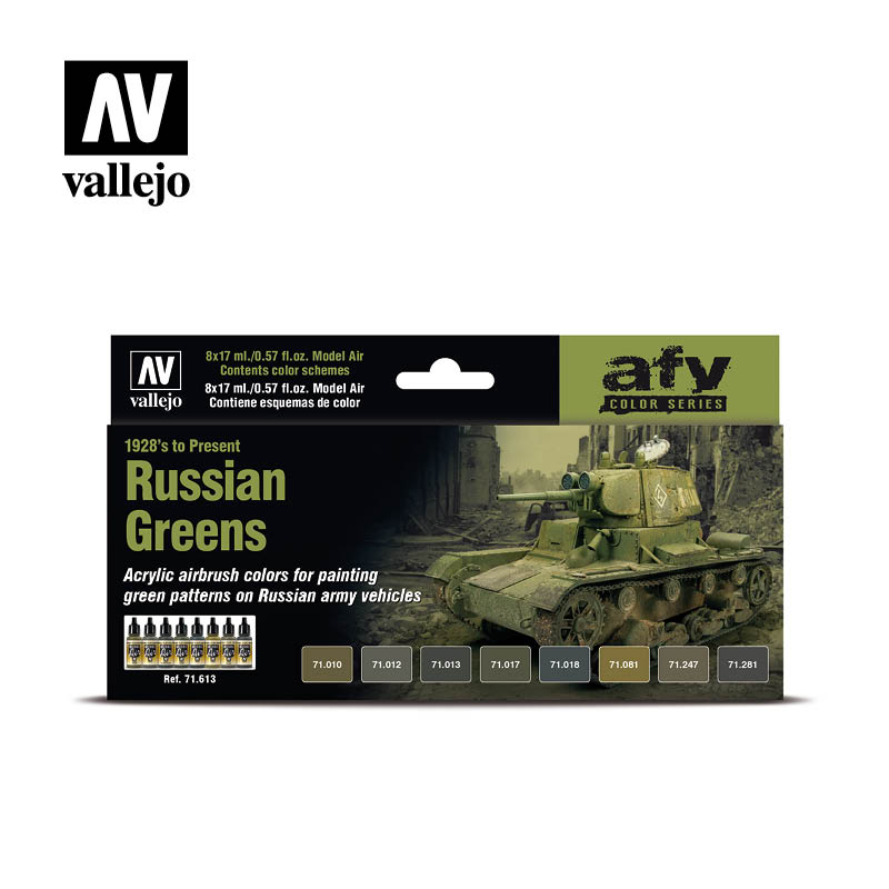 Vallejo Model Air Russian Greens (1928-now) Set