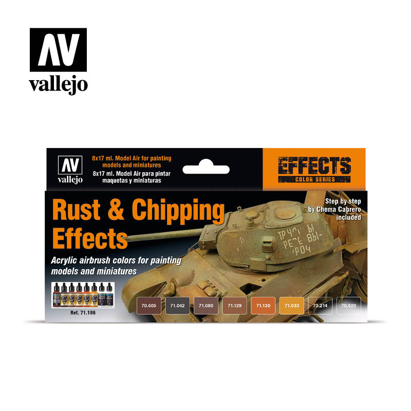 Vallejo Model Air Rust and Chipping Effects Set