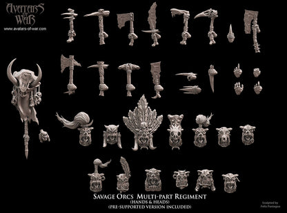 Savage Orc Multi-Part Regiment