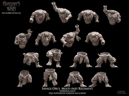 Savage Orc Multi-Part Regiment