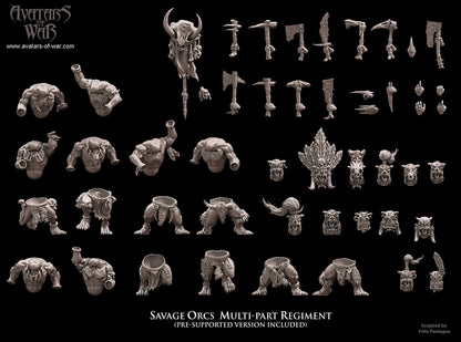 Savage Orc Multi-Part Regiment