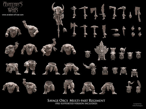 Savage Orc Multi-Part Regiment