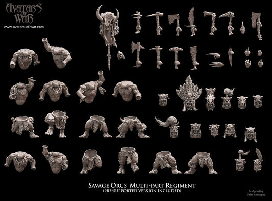 Savage Orc Multi-Part Regiment