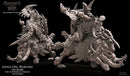 Savage Orc Warlord on Boar with Two Weapons
