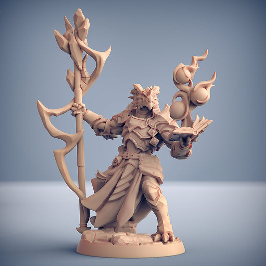 Scramax the Battlemage with scenic base