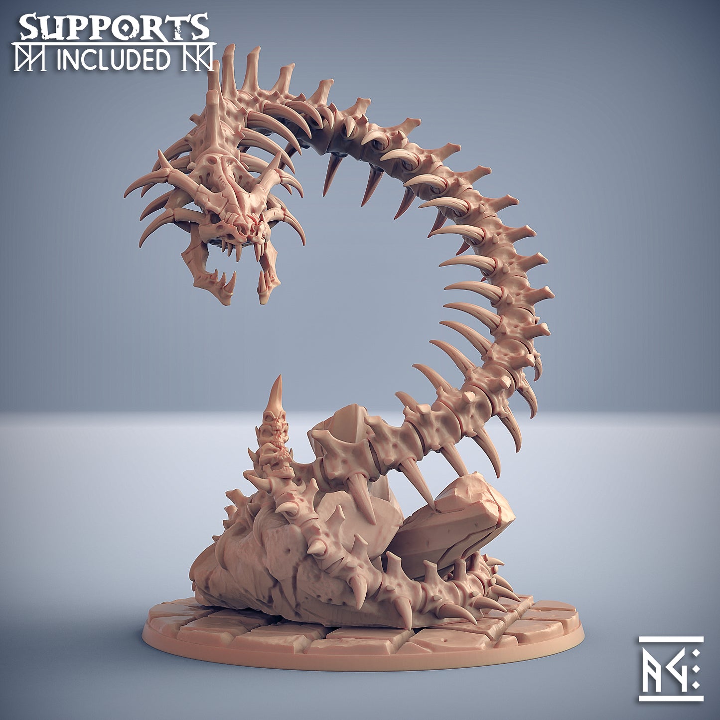 Maneater Skullnaga with scenic base